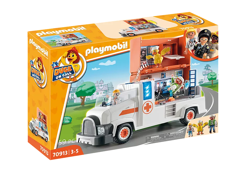 Playmobil DUCK ON CALL Ambulance 70913