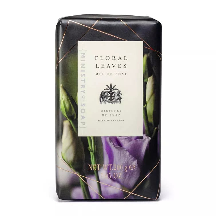 Ministry of Soap Floral Leaves Dark Floral Soap