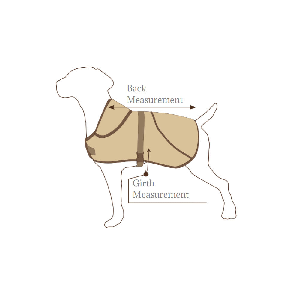 Earthbound 16" Waxed Dog Coat - Beige