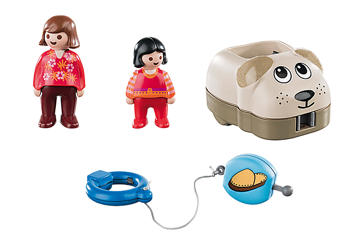 Playmobil 1.2.3 Dog Train Car