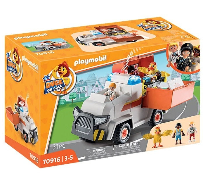 Playmobil Duck on Call Ambulance Emergency Vehicle 70916