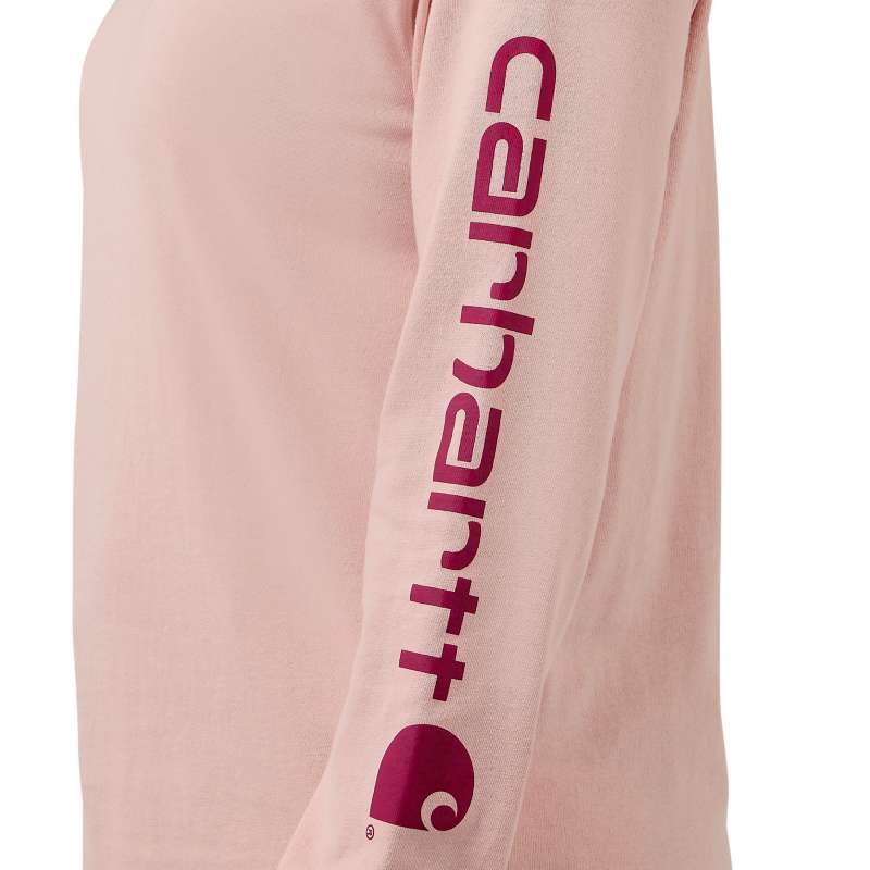 Carhartt Loose Fit Heavyweight Long Logo Sleeve T-Shirt