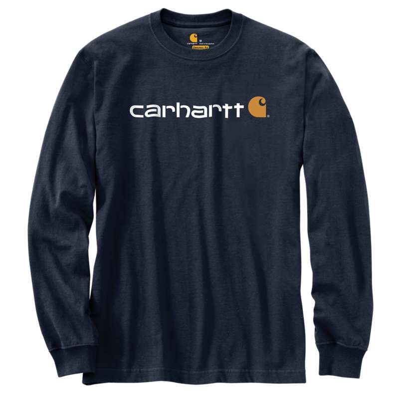Carhartt Relaxed Fit Heavyweight Long-Sleeve Logo Graphic T-Shirt