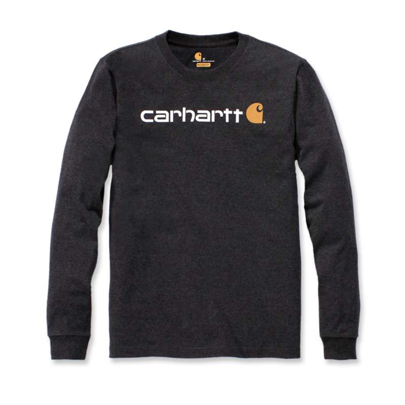 Carhartt Relaxed Fit Heavyweight Long-Sleeve Logo Graphic T-Shirt