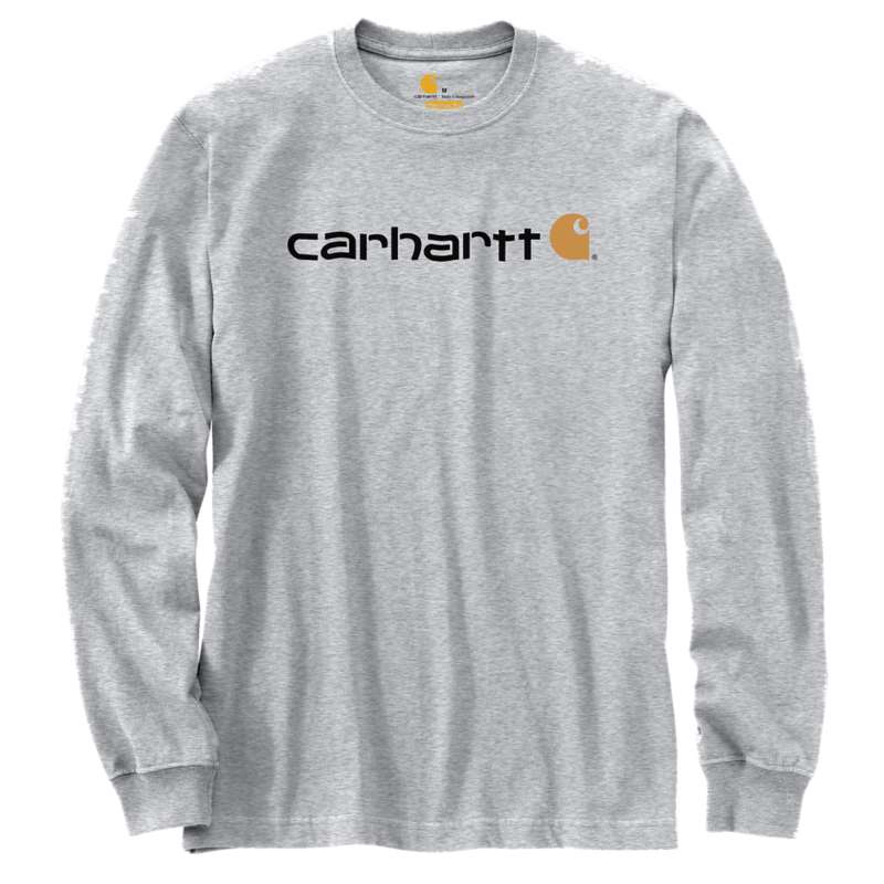 Carhartt Relaxed Fit Heavyweight Long-Sleeve Logo Graphic T-Shirt