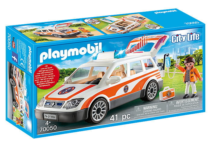 Playmobil City Life Emergency Car with Siren