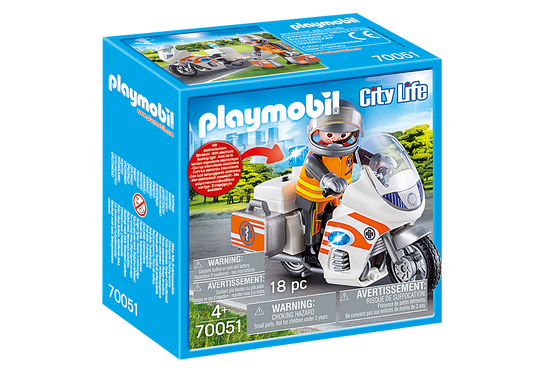 Playmobil City Life Emergency Motorbike