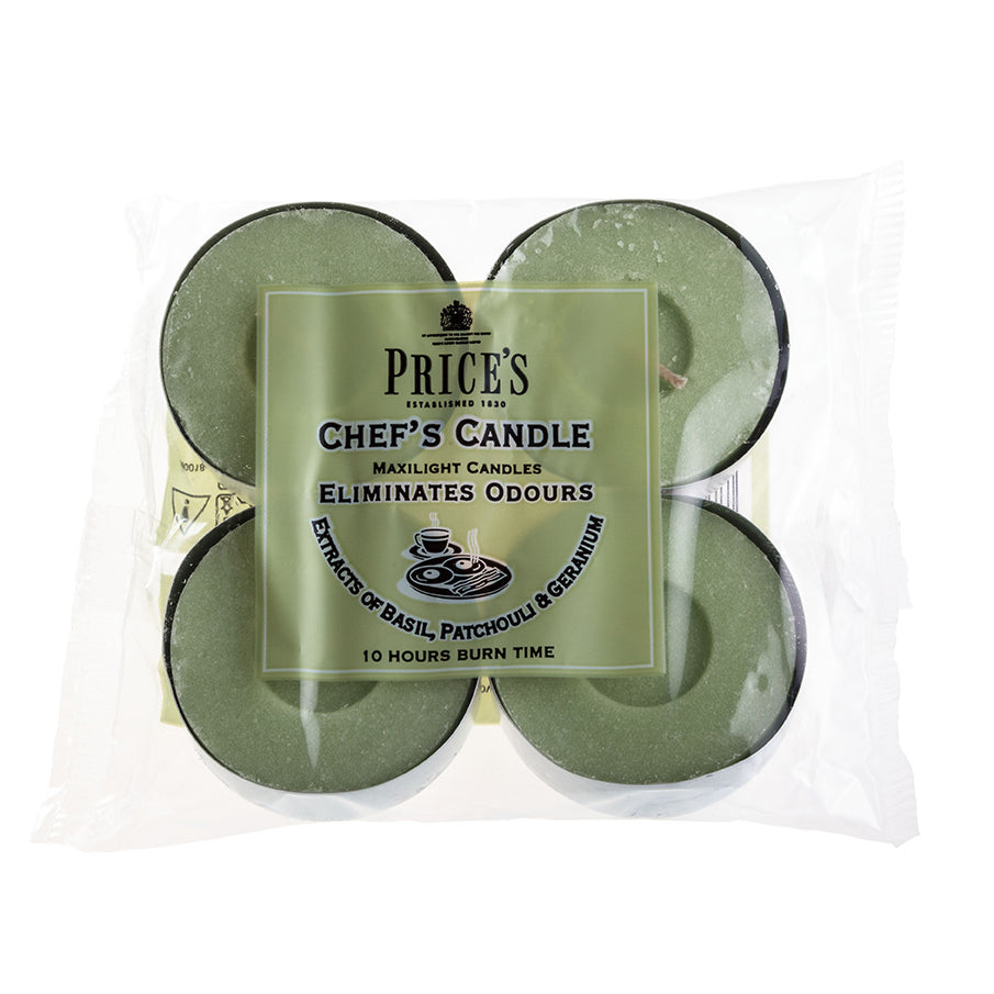 Prices Fresh Air Chefs Maxi Tealights 4 Pack