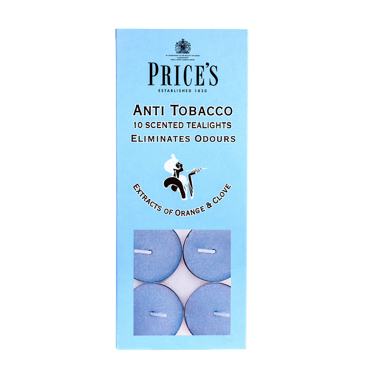 Prices Fresh Air Anti Tobacco Tealights 10pk