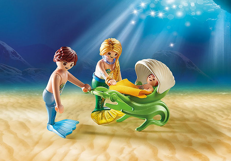 Playmobil Magic Family with Shell Stroller
