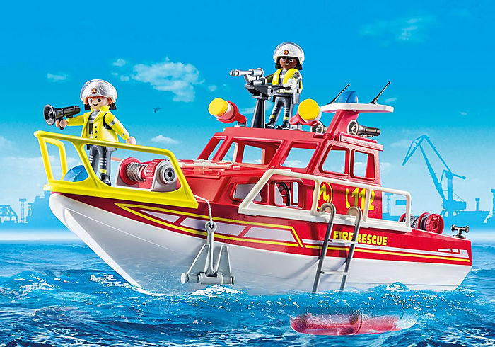 Playmobil City Life Fire Rescue Boat