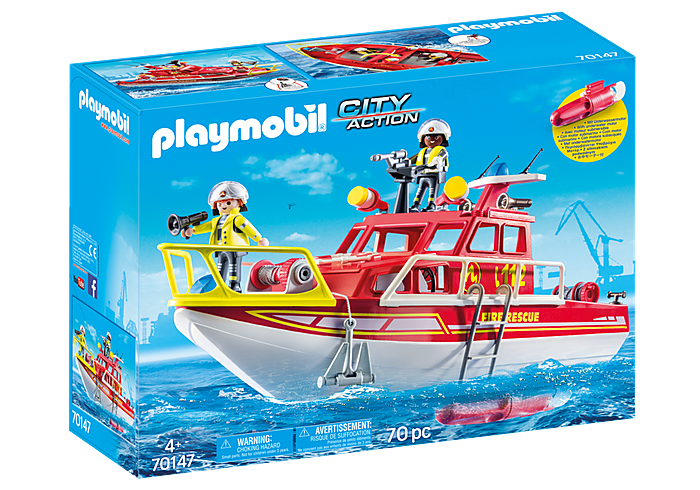 Playmobil City Life Fire Rescue Boat