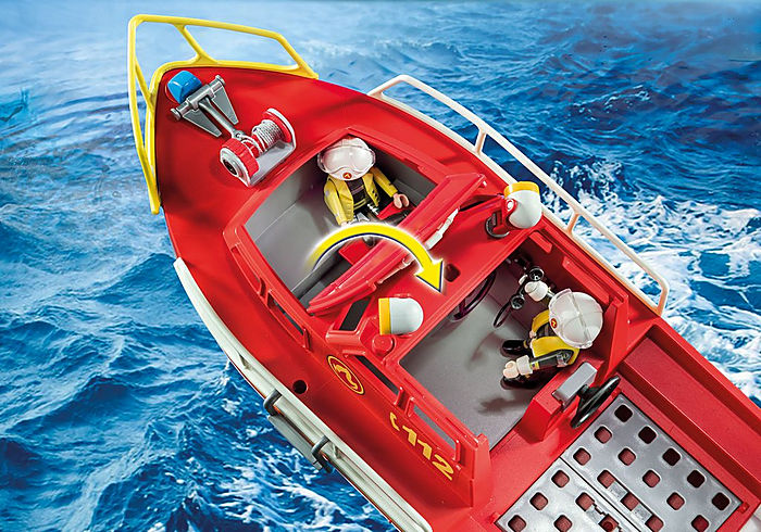 Playmobil City Life Fire Rescue Boat