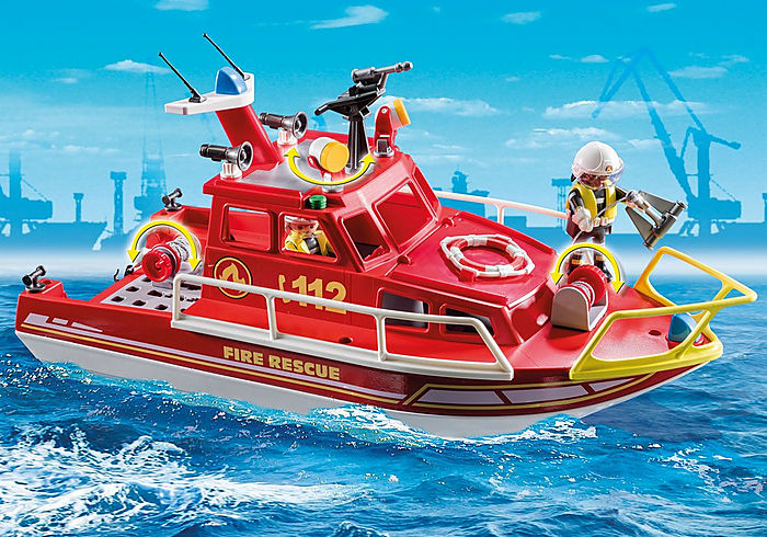 Playmobil City Life Fire Rescue Boat