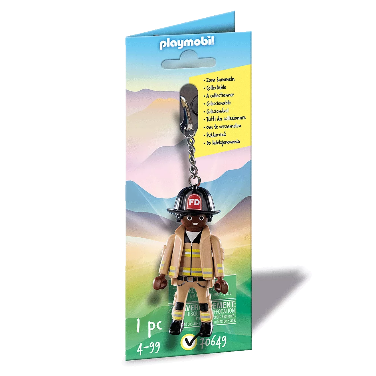 Playmobil Firefighter Key Chain 70649