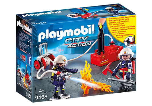 Playmobil City Action Firefighters with Water Pump 9468