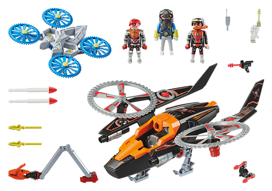 Playmobil Galaxy Police Galaxy Pirates Helicopter