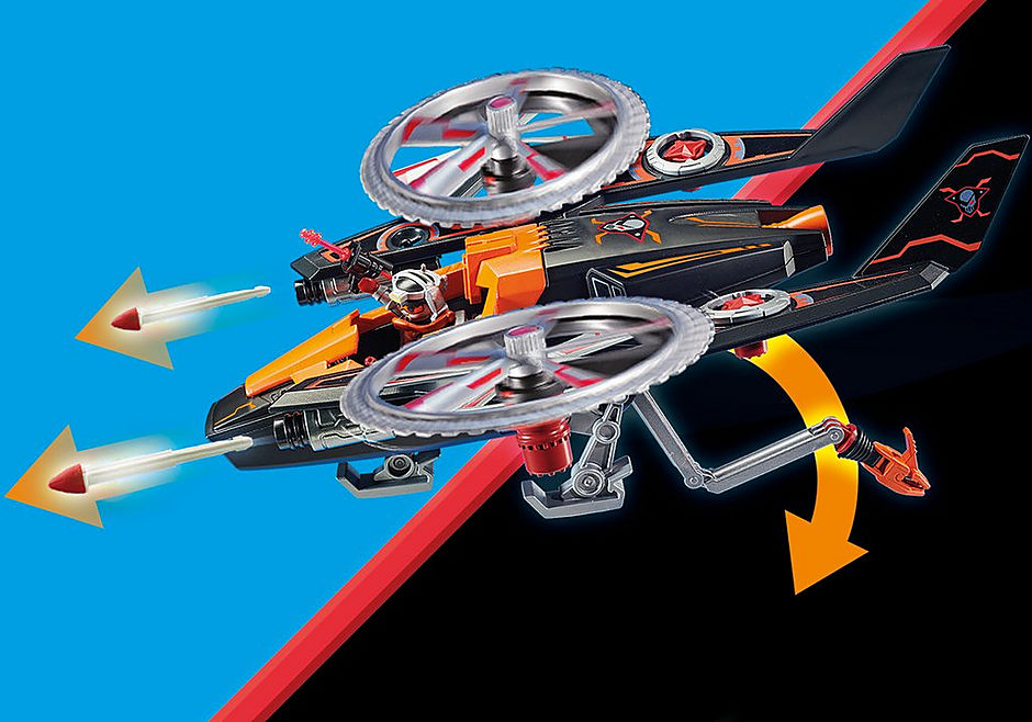 Playmobil Galaxy Police Galaxy Pirates Helicopter