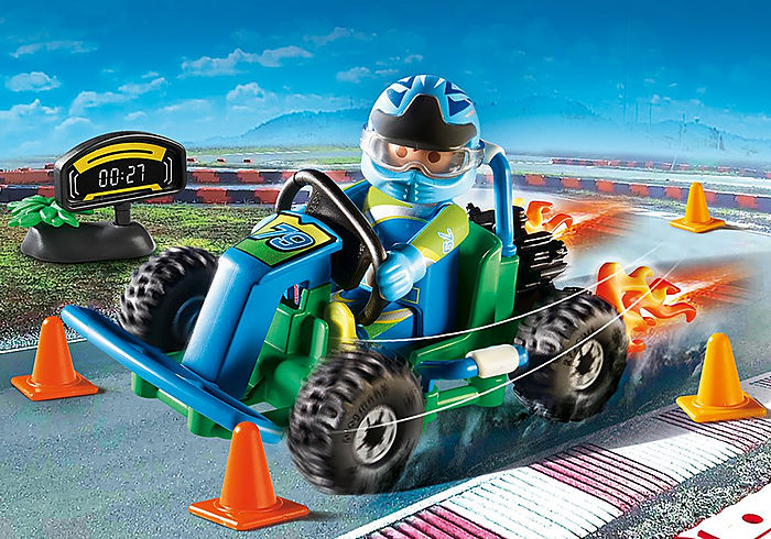 Playmobil City Life Go-Kart Racer Gift Set