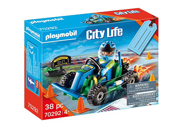Playmobil City Action Go-Kart Racer Gift Set