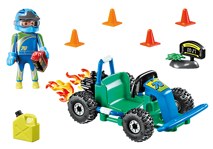 Playmobil City Life Go-Kart Racer Gift Set