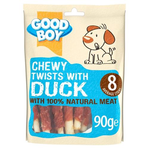 Good Boy Dog Chewy Twists Duck 8-Pack