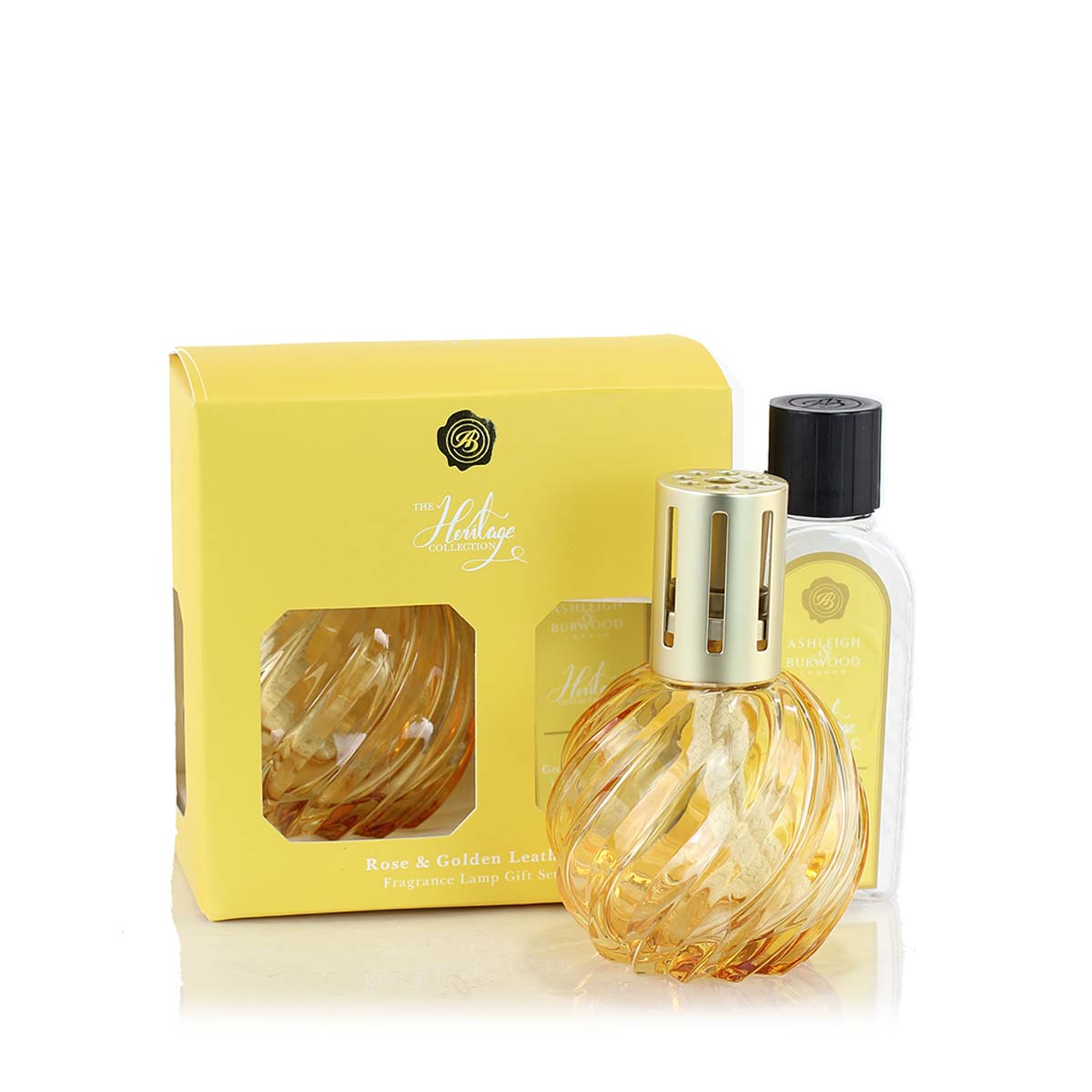 Ashleigh & Burwood Spiral Glass Fragrance Lamp Gift Set