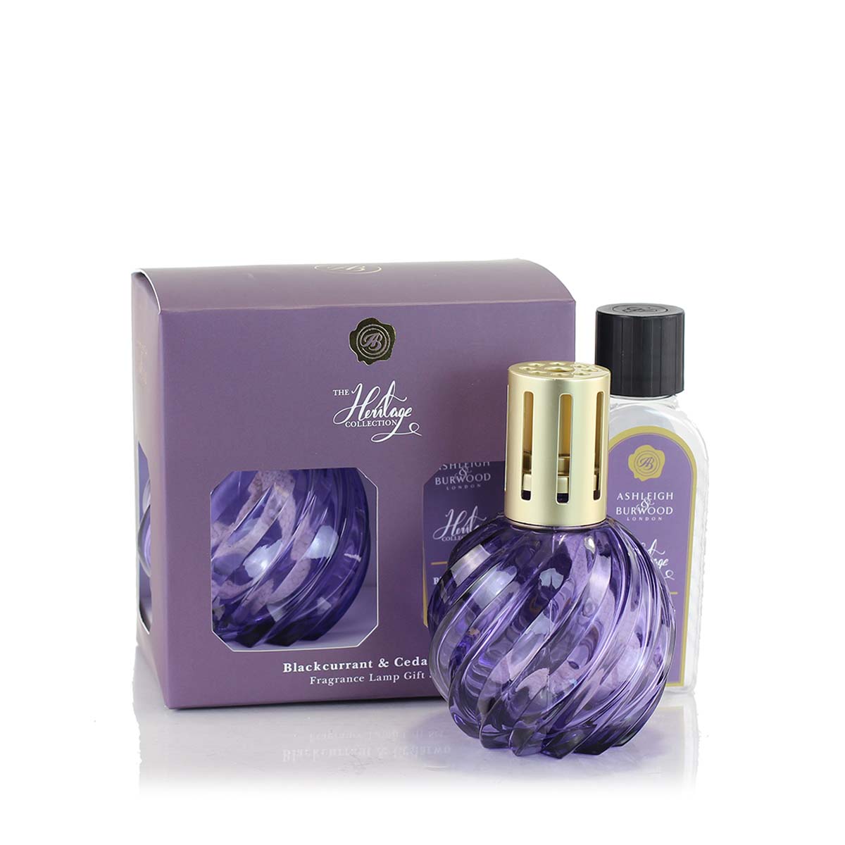 Ashleigh & Burwood Spiral Glass Fragrance Lamp Gift Set