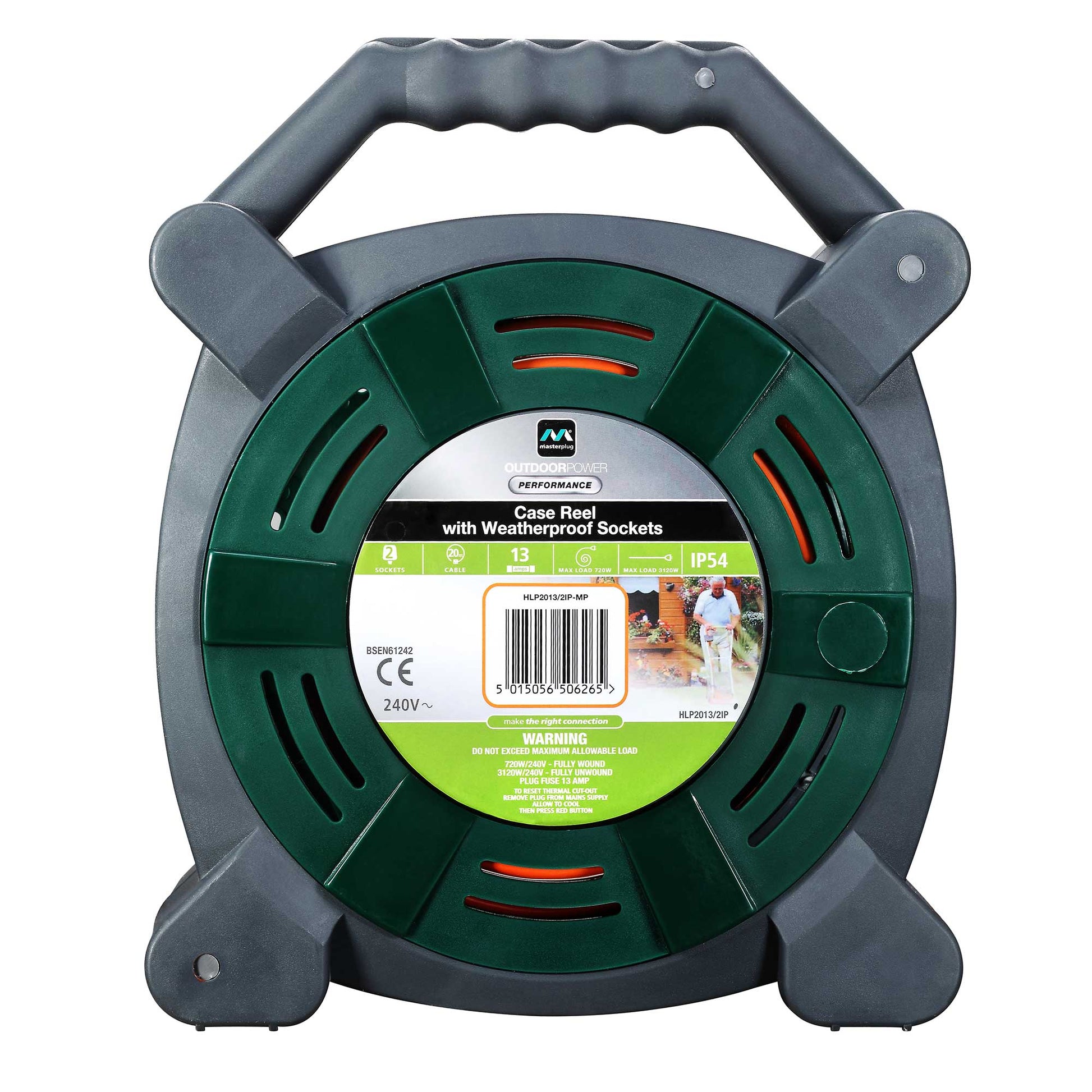 Masterplug 20m Case Reel with 2 Weatherproof Sockets – Sam Turner & Sons