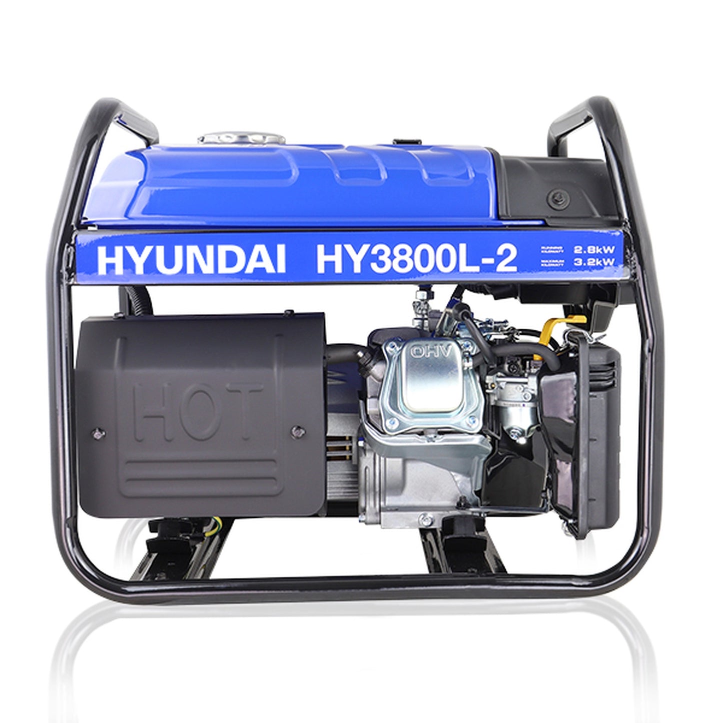 Hyundai HY3800L-2 3.2kW / 4kVa Recoil Start Site Petrol Generator