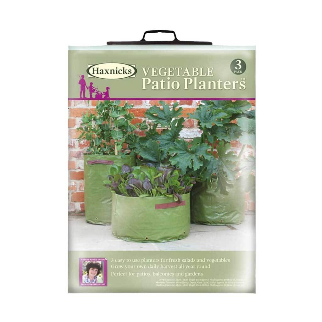 Haxnicks Vegetable Patio Planter x3