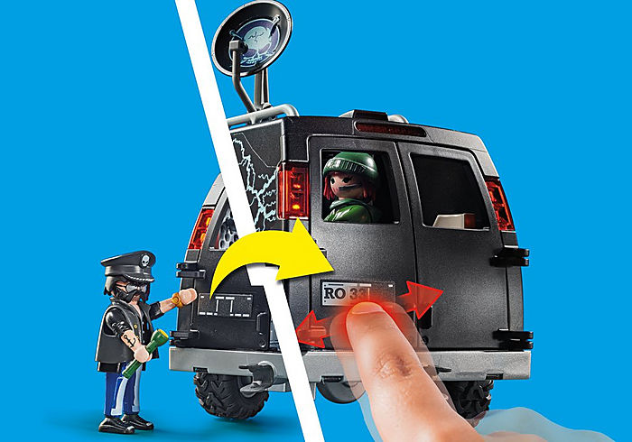 Playmobil City Action Police Helicopter Pursuit with Runaway Van