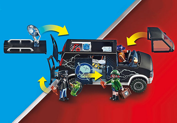 Playmobil City Action Police Helicopter Pursuit with Runaway Van