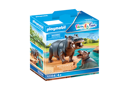 Playmobil Family Fun Hippo with Calf