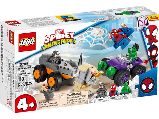 LEGO Marvel Spiderman Hulk vs. Rhino Truck Showdown 10782