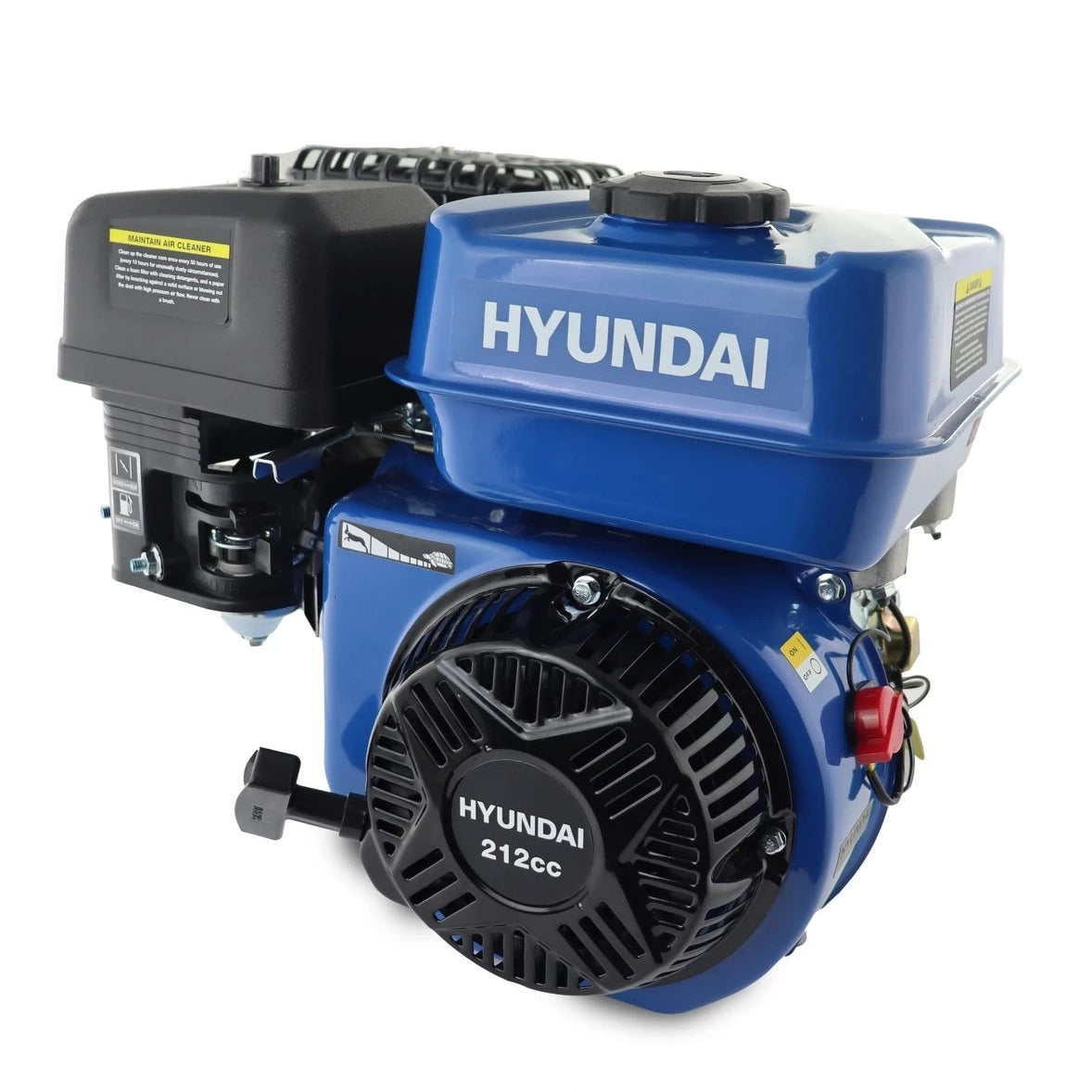 Hyundai IC210X-19 212cc 7hp 3/4" Horizontal Straight Shaft Petrol Engine 4-Stroke OHV