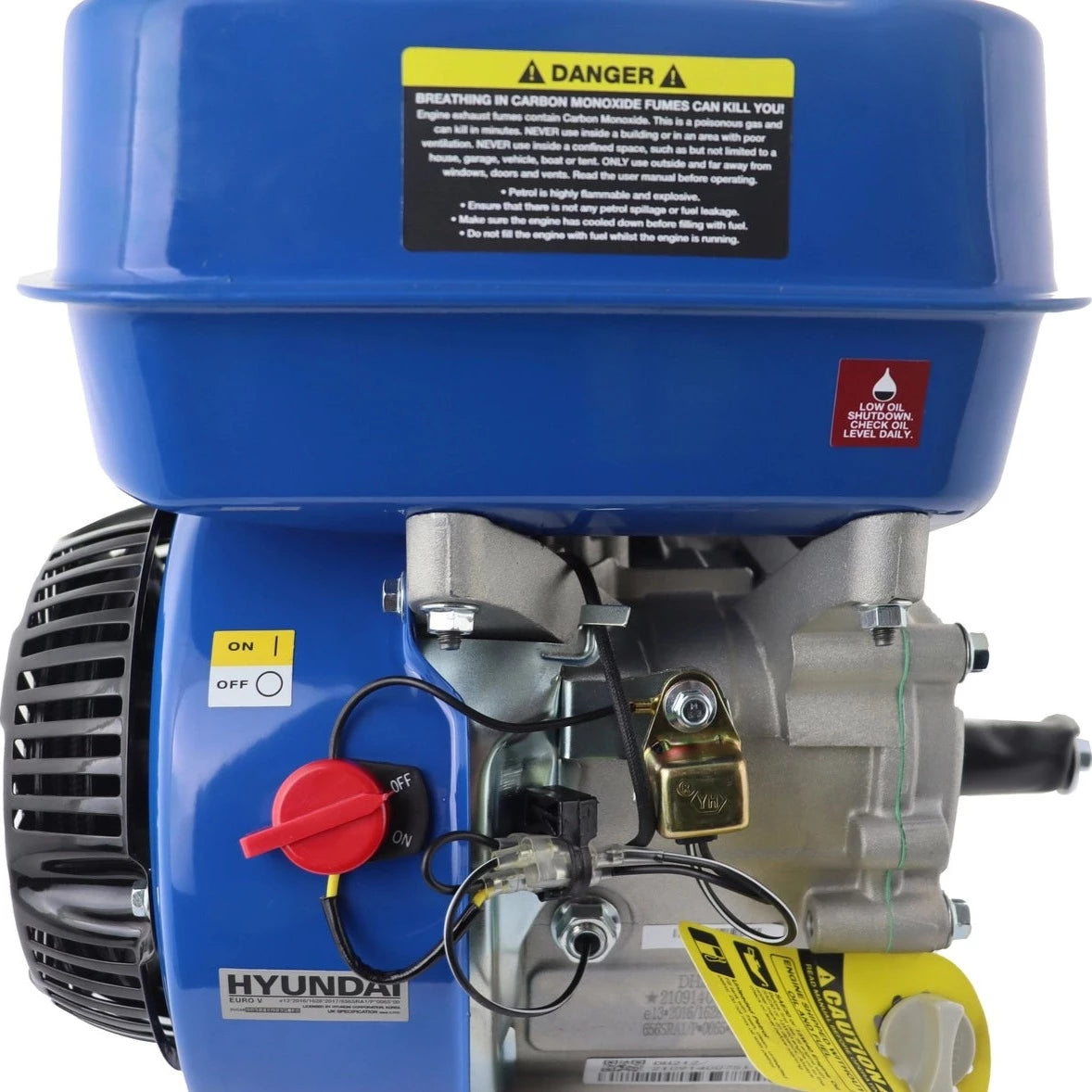 Hyundai IC210P-19 212cc 6.5hp 3/4" / 19.05mm Horizontal Straight Shaft Petrol Engine 4-Stroke OHV