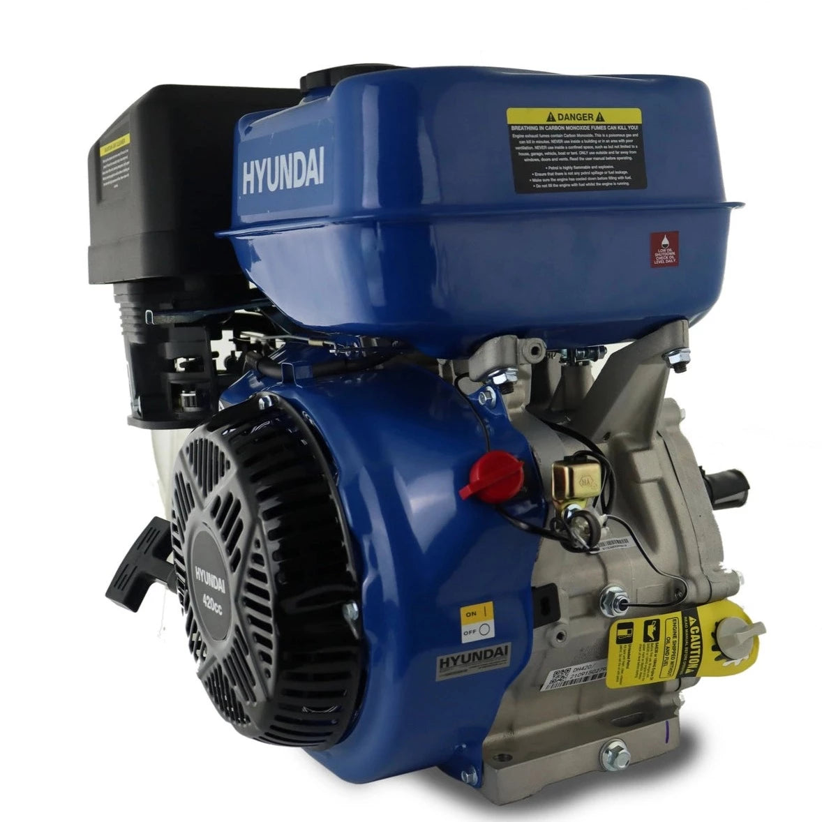 Hyundai IC420X-25 420cc 14hp 25mm Horizontal Straight Shaft Petrol Engine 4-Stroke OHV