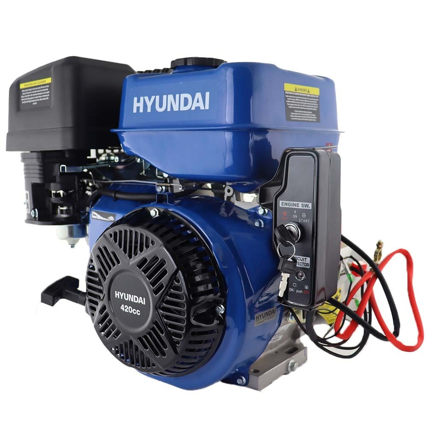 Hyundai IC420XE-25 420cc 14hp 25mm ES Horizontal Straight Shaft Petrol Engine 4-Stroke OHV