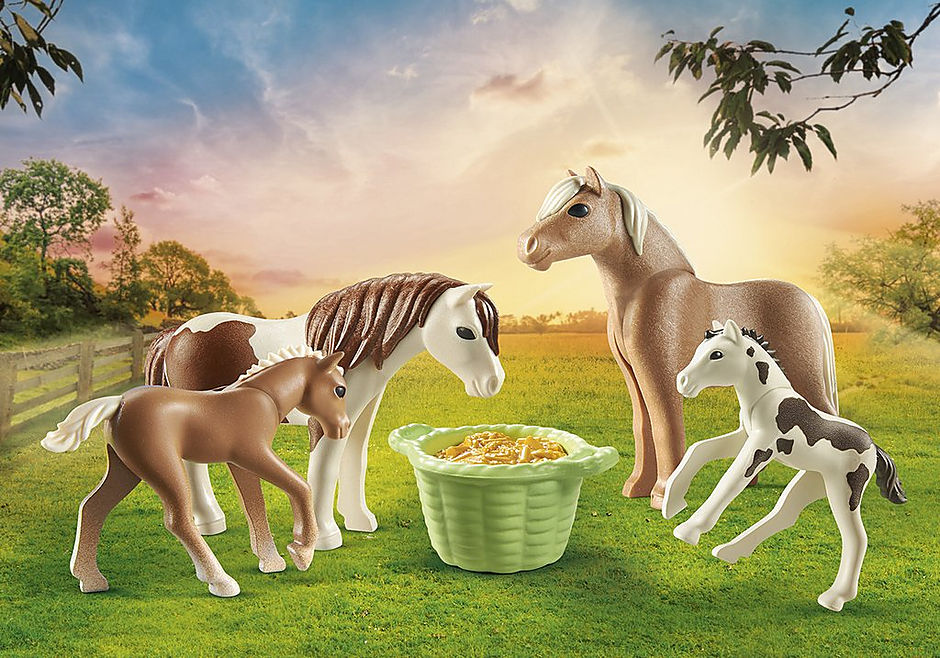 Playmobil Country Pony Farm Icelandic Ponies with Foals 71000