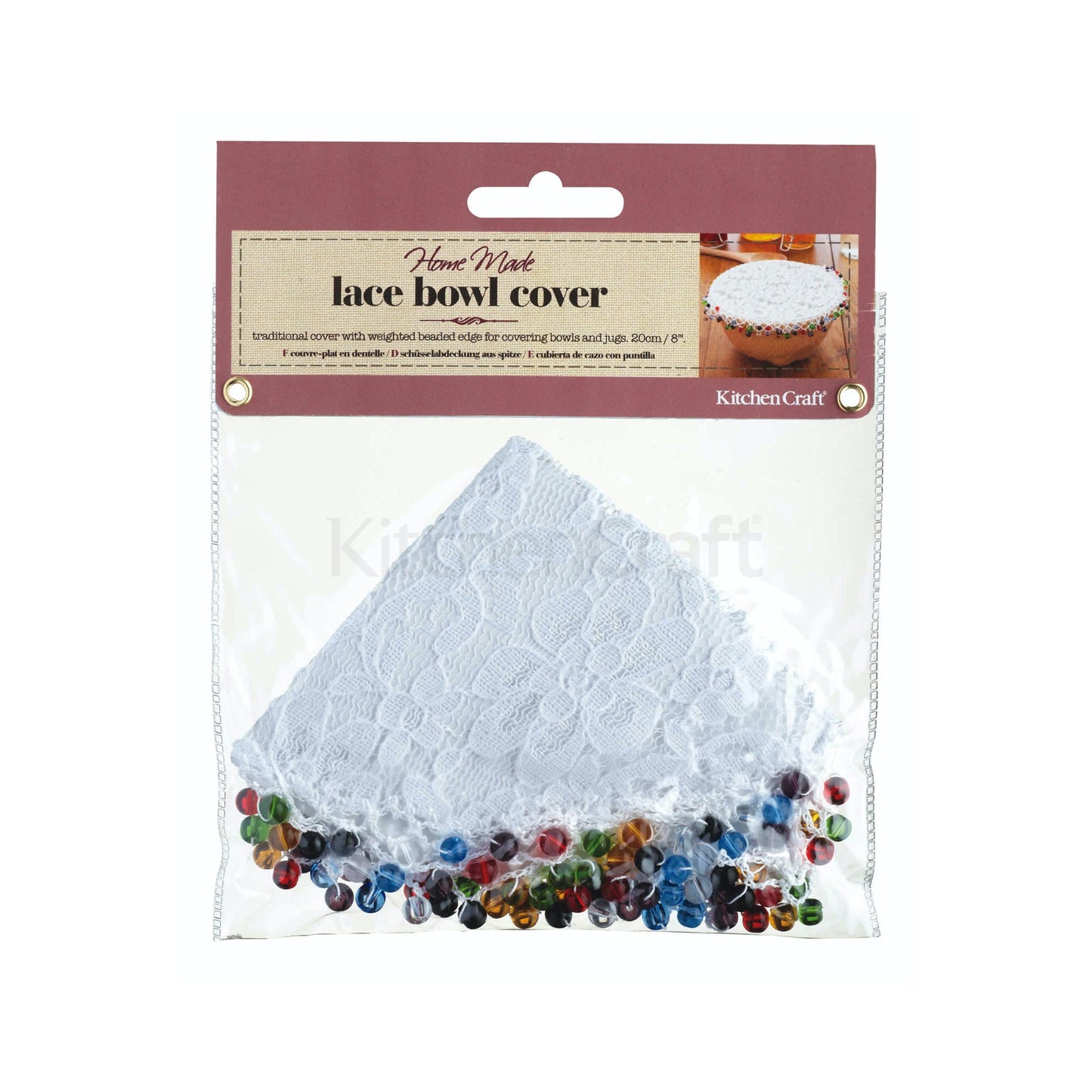 KitchenCraft Lace Bowl Cover 20cm