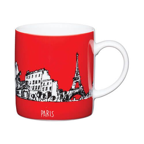 KitchenCraft 80ml Porcelain Paris Espresso Cup