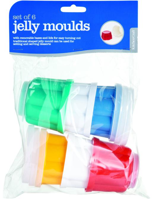 Kitchen Craft Pack of Six Individual Plastic Jelly Moulds