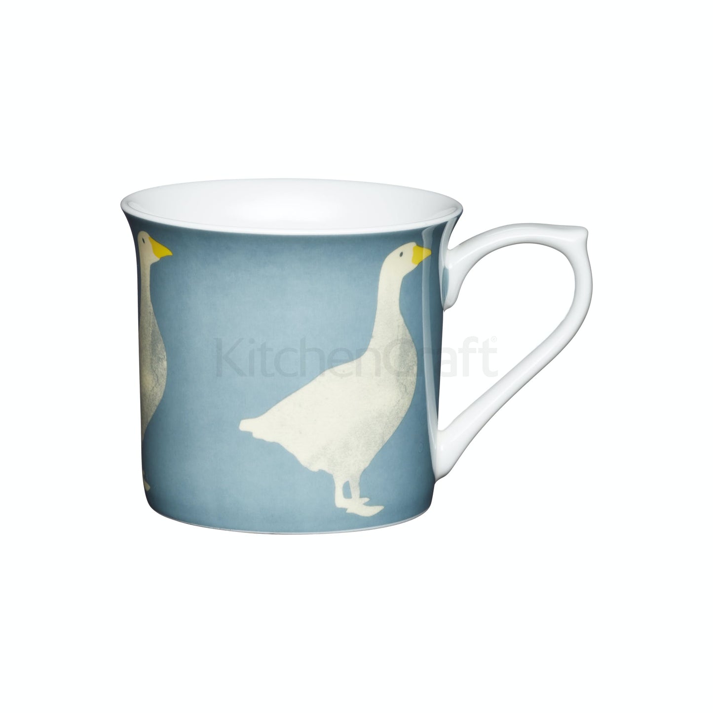 KitchenCraft Bone China Fluted Goose Mug 300ml
