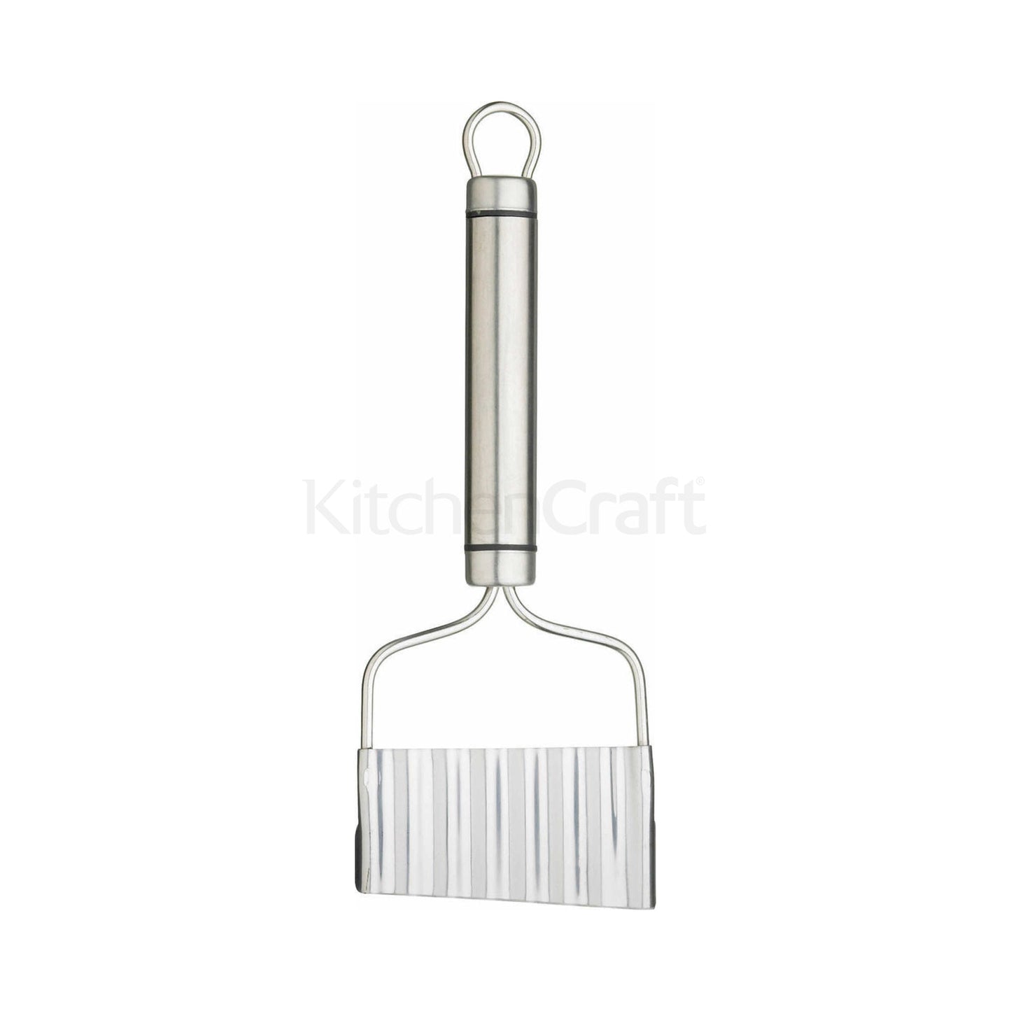 KitchenCraft Stainlesss Steel Crinkled Chip Cutter 21cm
