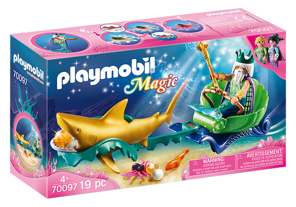 Playmobil Magic King of the Sea Shark Carriage