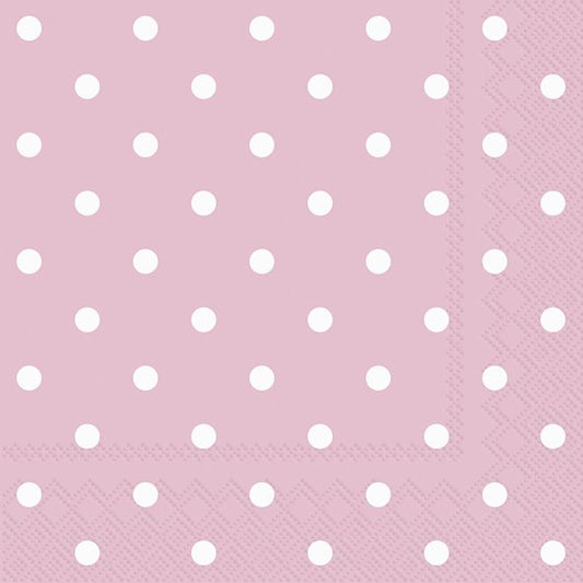 IHR Lunch Napkins Little Dots Rose