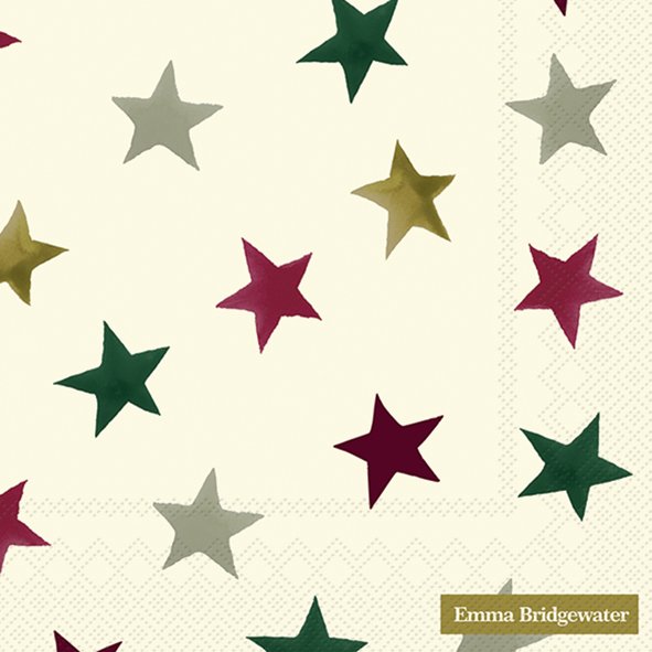 Emma Bridgewater Christmas Stars Lunch Napkins