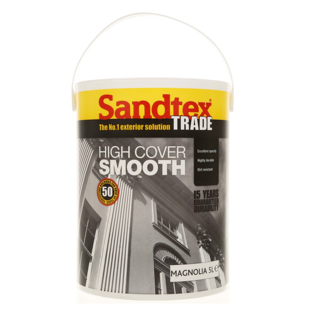 Sandtex Trade High Cover Smooth Magnolia 5L