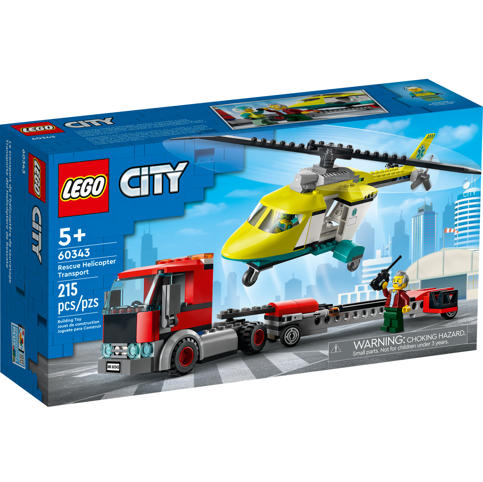 LEGO City Rescue Helicopter Transport 60343
